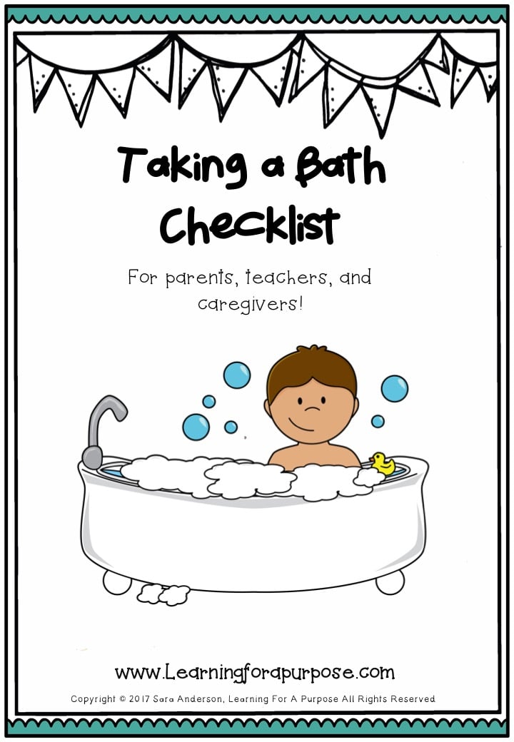 Taking a Bath Checklist Learning For A Purpose