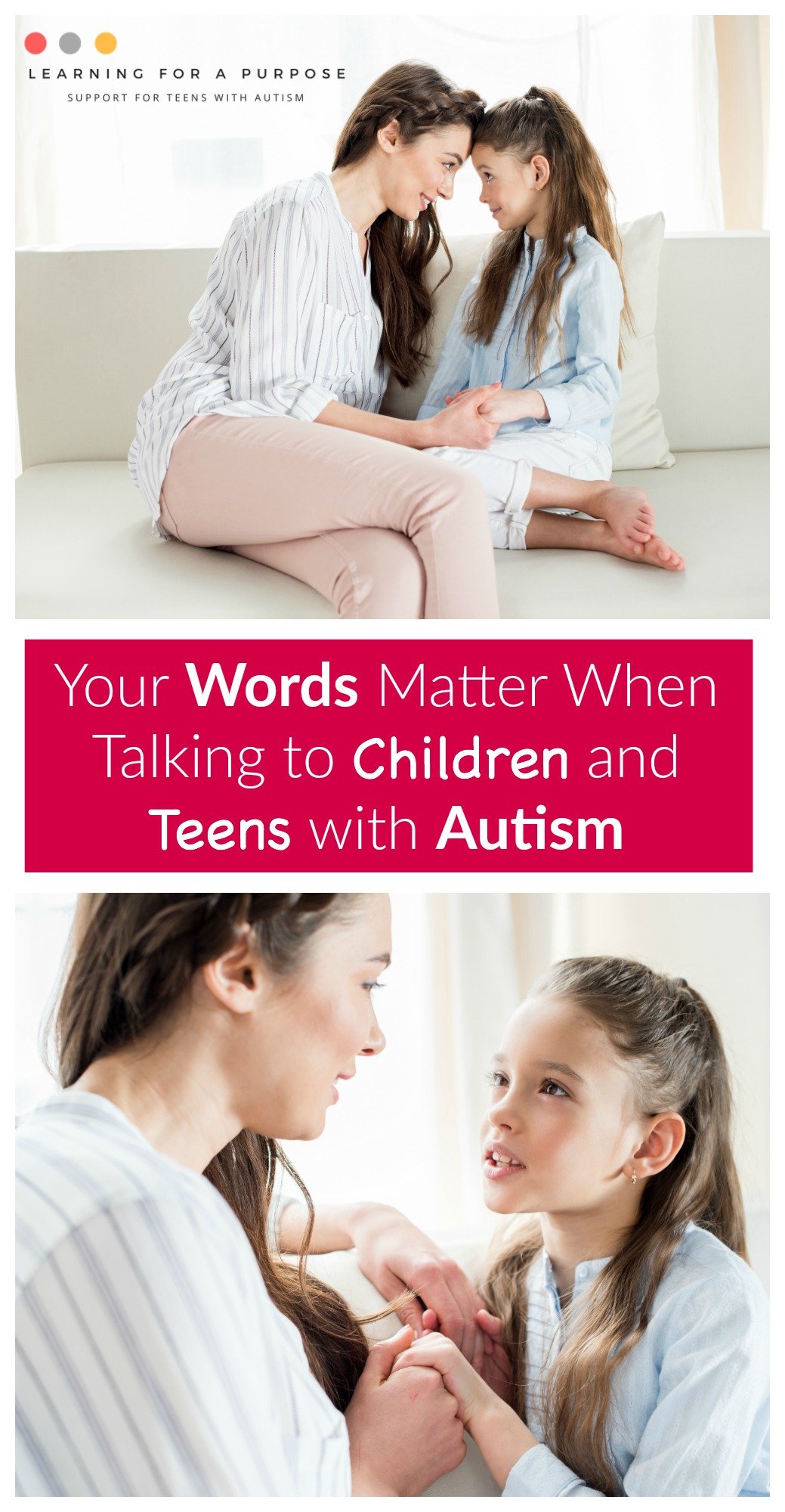 Your Words Matter when talking to Children and Teens with Autism #Autism #children #teens