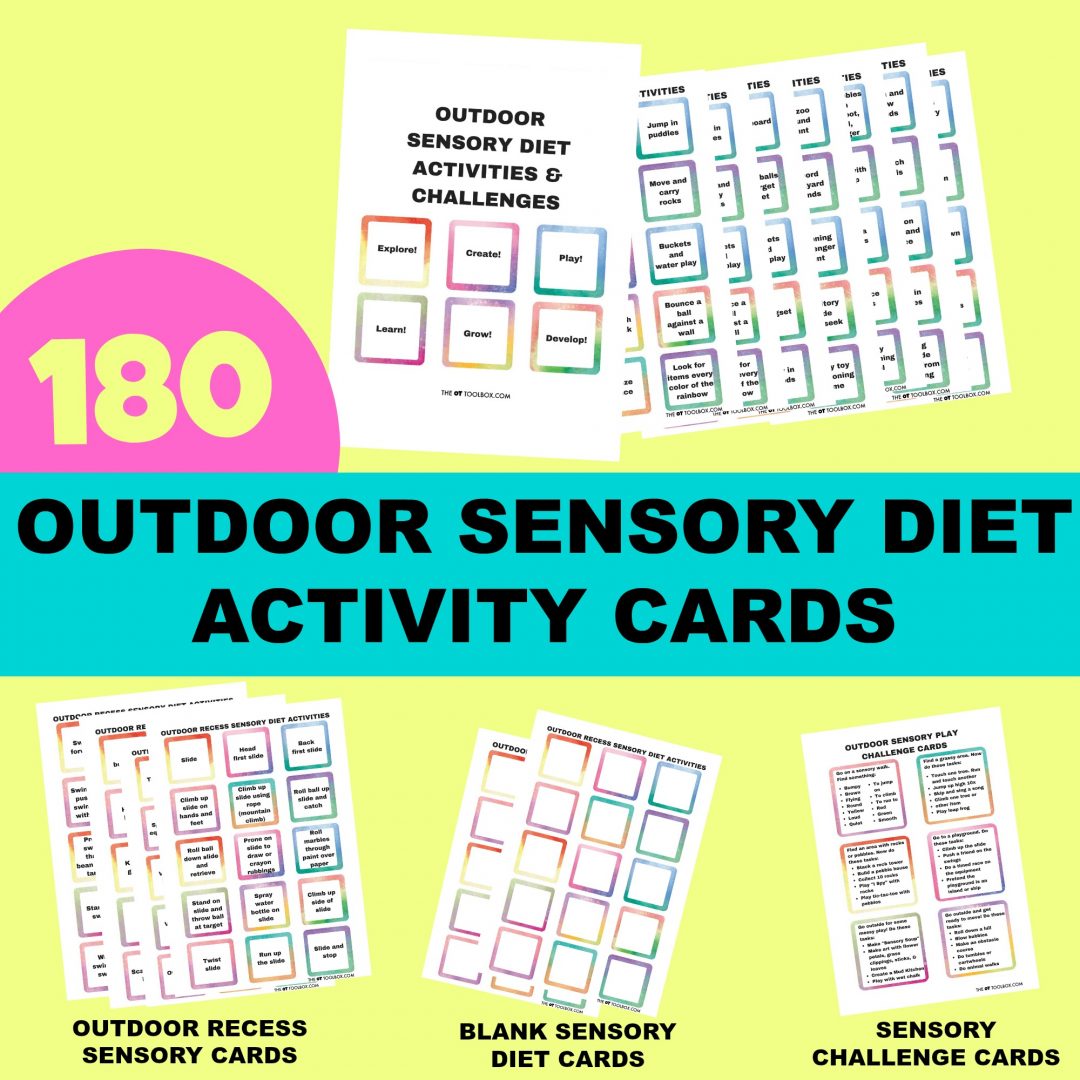 Awesome Outdoor Sensory Diet Cards! - Learning For A Purpose
