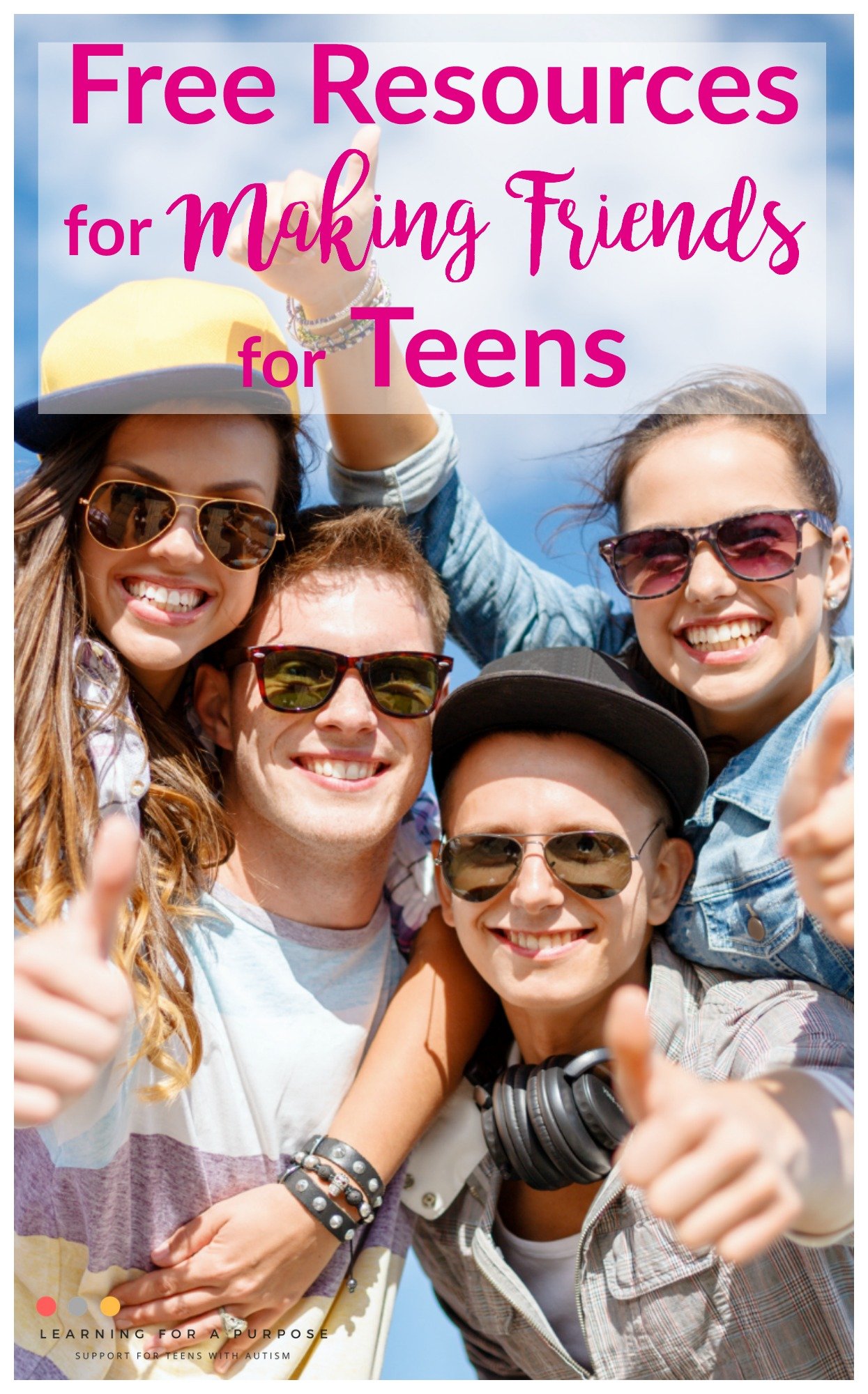 Free Resources for Making Friends for Teens #friendships