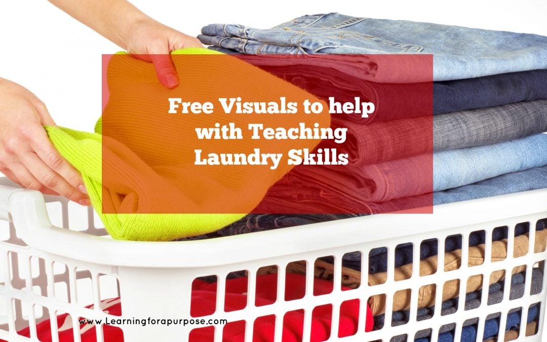 Free Visuals to help with Teaching Laundry Skills