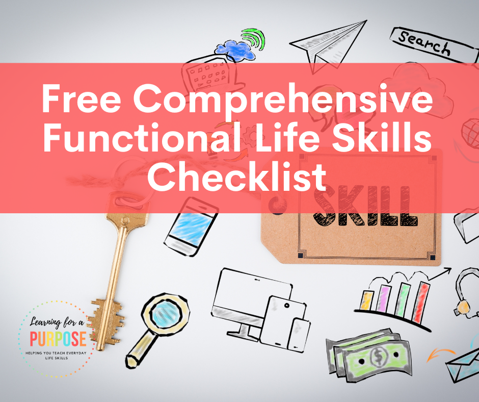 Free Comprehensive Functional Life Skills Checklist Learning For A